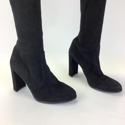 170 SAM WEITZMAN 'Highland' Black Thigh High Boots Size 41