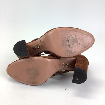 172 AQUAZZURA FIRENZE Brown Suede Heel Pumps Size 41
