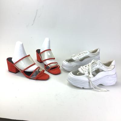 176 Pair of Sol Sand Mules & Villa Rouge Tennis Shoes