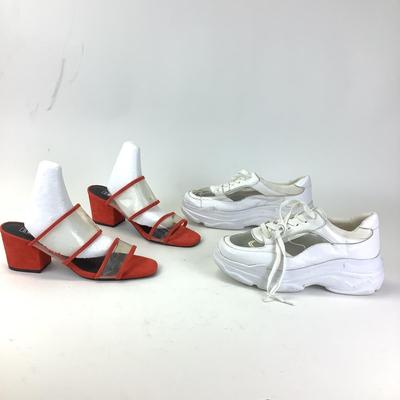 176 Pair of Sol Sand Mules & Villa Rouge Tennis Shoes