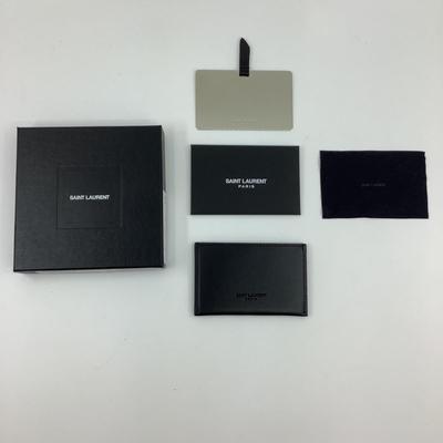 179 SAINT LAURENT Card Case & Chromium Wallet Mirror