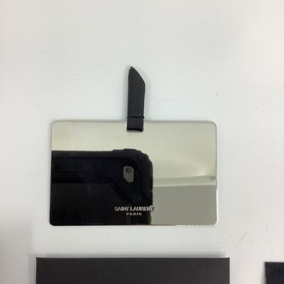 179 SAINT LAURENT Card Case & Chromium Wallet Mirror