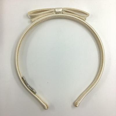 180 MIU MIU Ivory Satin Hairband
