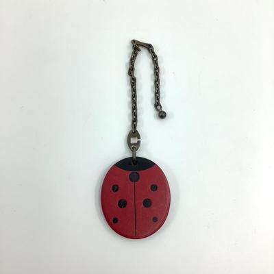 185 HERMÈS Paris Ladybug Bag Charm & 925 Silver Keychain