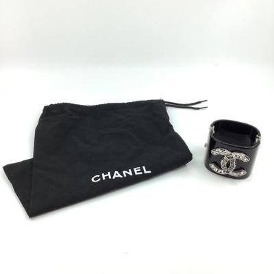189 CHANEL Fall 2015 Crystal Cuff Bangle Bracelet
