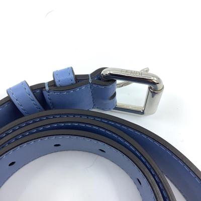 191 FENDI Blue Leather Belt