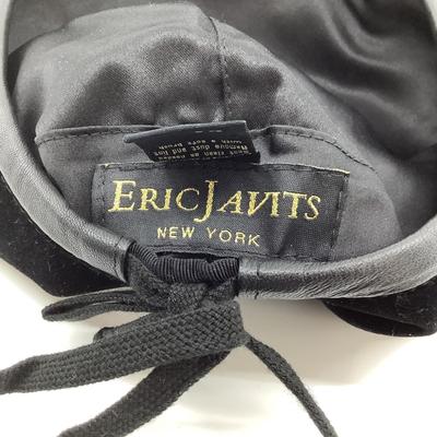 199 ERIC JAVITS Velvet Beret with Top Gold Pins