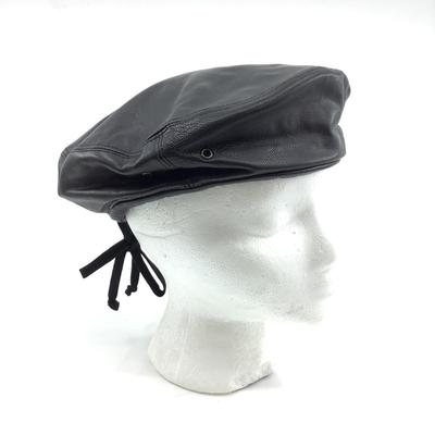 200 ERIC JAVITS Black Leather Beret
