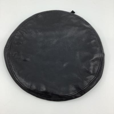 200 ERIC JAVITS Black Leather Beret
