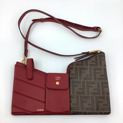 203 FENDI 3-Pocket Mini Zucca Crossbody Bag