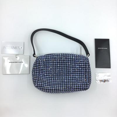 207 ALEXANDER WANG Heiress Baby Blue Rhinestone Pouch