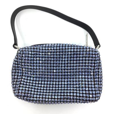 207 ALEXANDER WANG Heiress Baby Blue Rhinestone Pouch
