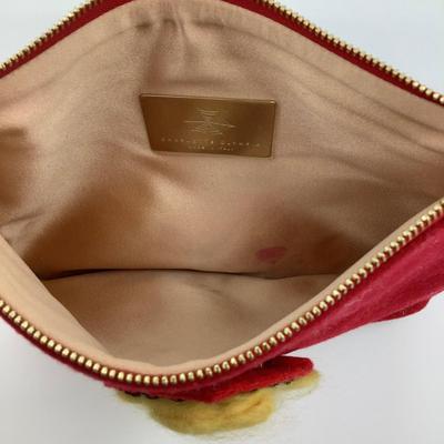 211 CHARLOTTE OLYMPIA Red Riding Hood Wool Pouch