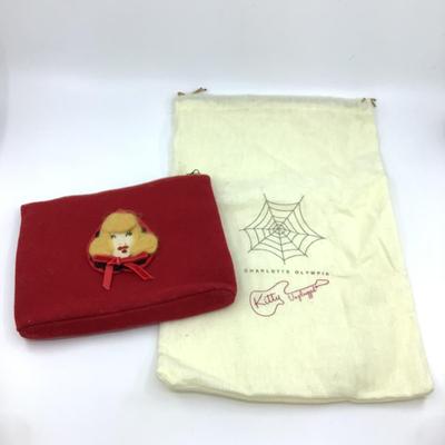 211 CHARLOTTE OLYMPIA Red Riding Hood Wool Pouch