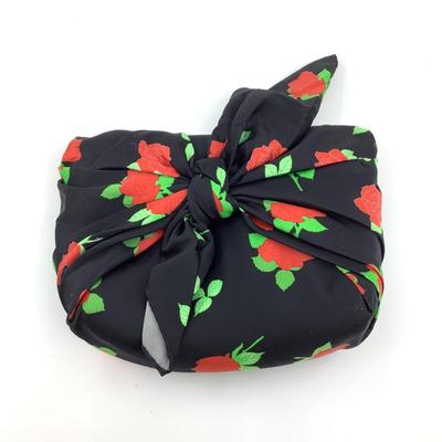 213 BERNADETTE Black & Rose Belinda Pouch