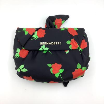 213 BERNADETTE Black & Rose Belinda Pouch