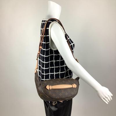 219 New LOUIS VUITTON Monogram Leather Bum Bag.