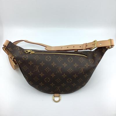 219 New LOUIS VUITTON Monogram Leather Bum Bag.