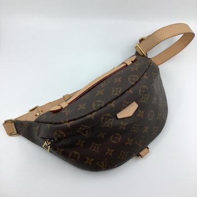 219 New LOUIS VUITTON Monogram Leather Bum Bag.