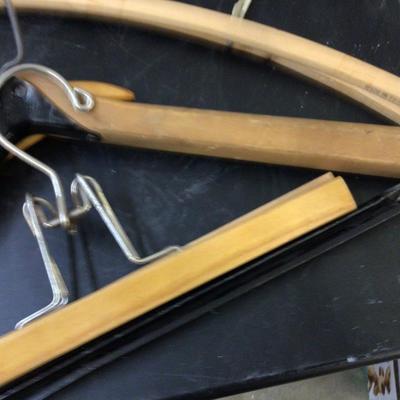 Box of Wood Clothes Hangers