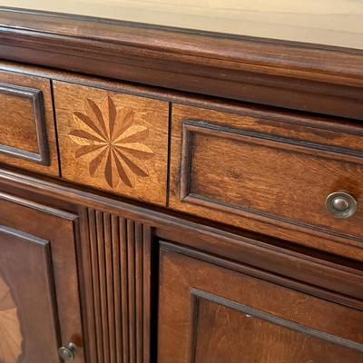 Accent Cabinet with Beautiful Inlay Design
