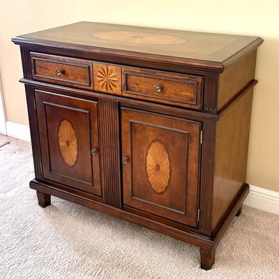 Accent Cabinet with Beautiful Inlay Design