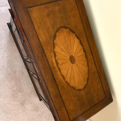 Accent Cabinet with Beautiful Inlay Design