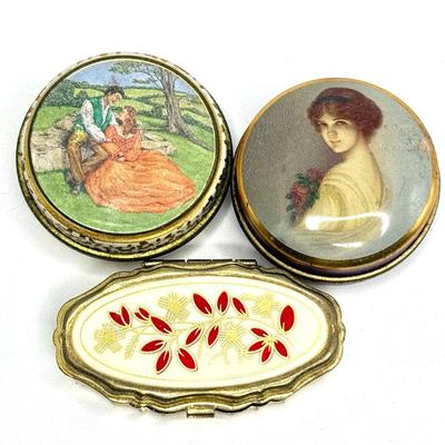 Pill Box and Small Tins Lot