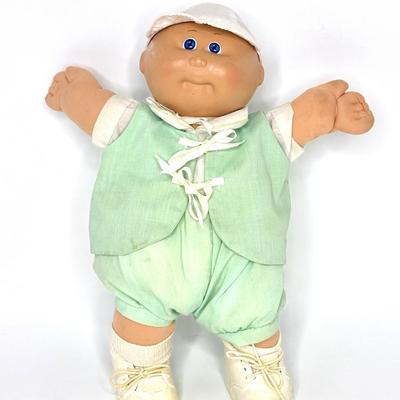 Lot of 2 Vintage Original Cabbage Patch Dolls with Original Box and Birth Certificate from 1984
