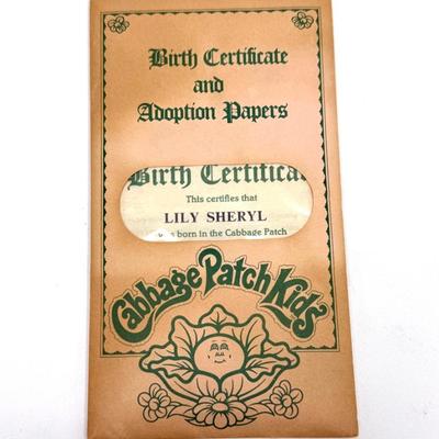 Lot of 2 Vintage Original Cabbage Patch Dolls with Original Box and Birth Certificate from 1984