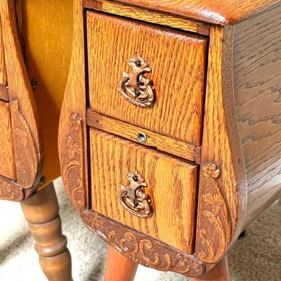 Small Vintage Sewing Drawers with Legs