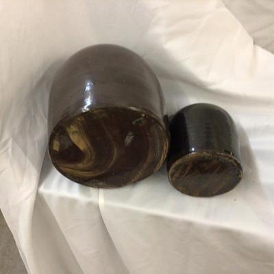 Vintage Brown Crock Jugs