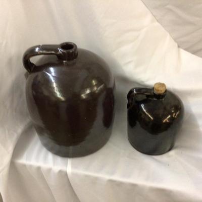 Vintage Brown Crock Jugs