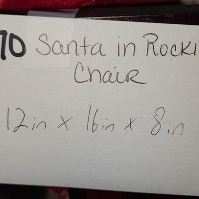 Santa in a rocking chair