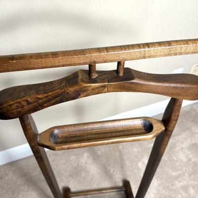 Vintage Solid Wood French Valet Butler Stand