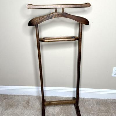 Vintage Solid Wood French Valet Butler Stand