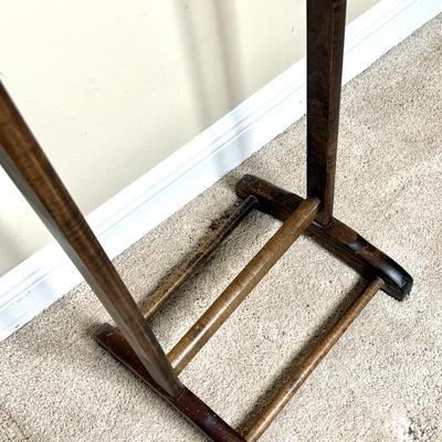 Vintage Solid Wood French Valet Butler Stand