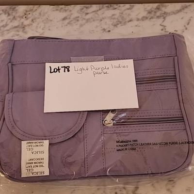 Ladies purse Light purple color