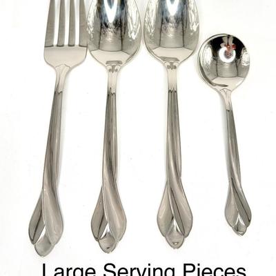 ONEIDA Tribeca Stainless Flatware Set - Service For 8 With Extras