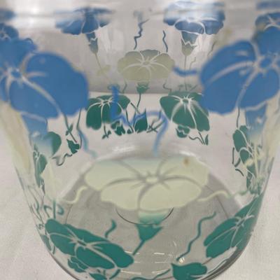 Vintage Anchor Morning Glory Canister