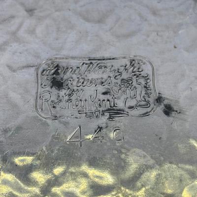 Rodney Kent hand wrought hammered serving tray