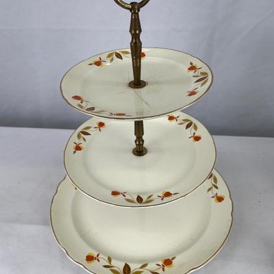 Superior Hall Quality Jewel Tea 3 Tier server