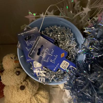 Christmas decor - contents of cabinet