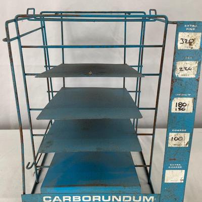 Carborundum sandpaper center holder