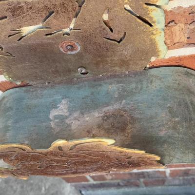 Adorable Metal Bird With Nest Hose Bib For House