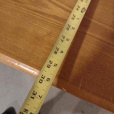 Metal Base Wood Finish Work or Writing Table Choice A