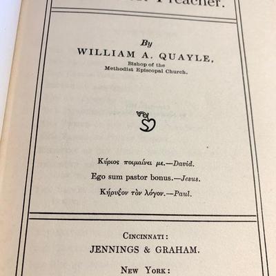 c.1910 Pastor Preacher William A. Quayle