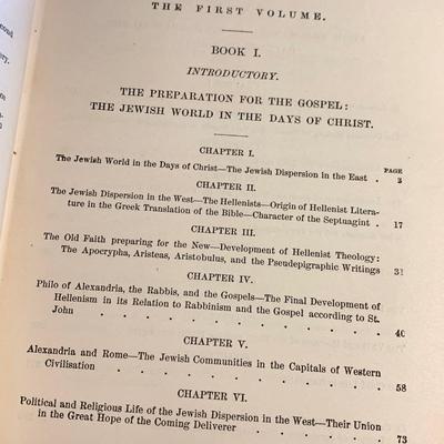Life & Times of Jesus The Messiah 2 Volume Antique Religion Book Set