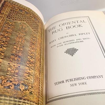 c.1904 Oriental Rug Book by Mary Ripley Illustrated Antique Guide To Carpets Around The World
