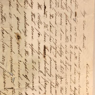 c.1850s Dickinson College Carlisle, PA Correspondence Letters From College